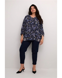 Блузка, цвет black/blue paisley print Kaffe curve