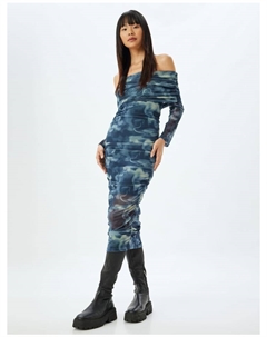 Короткое платье, цвет marineblau gemustert Koton