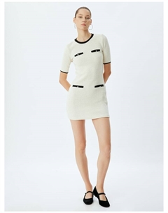 Короткое платье, экрю Koton