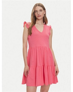 Летнее платье стандартный крой May 15226992, розовый Only