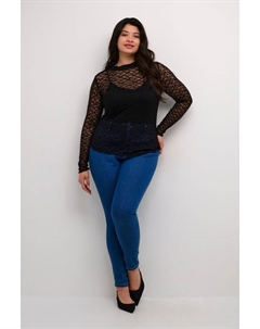 Блузка, глубокий черный Kaffe curve