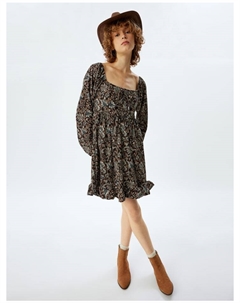 Короткое платье, цвет braun gemustert Koton