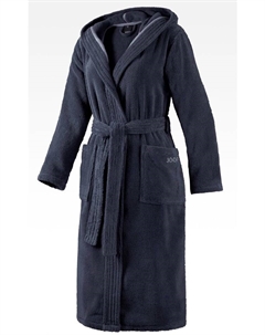 Халат, цвет bademantel damen-kapuze 36/38, blau Joop