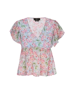 Блузка, цвет light blue multicolor Faina