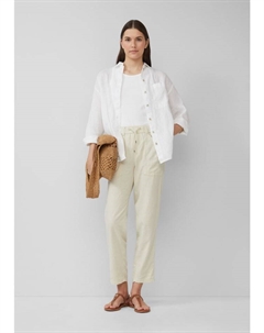 Тканевые брюки, кремовый S.oliver
