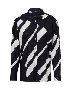 Блузка, цвет schwarz weiß Opus