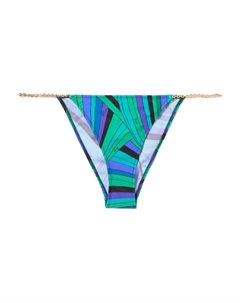 Треугольные плавки бикини с принтом Iride, зеленый Pucci
