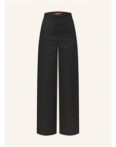 Льняные брюки garibo, черный Max mara studio