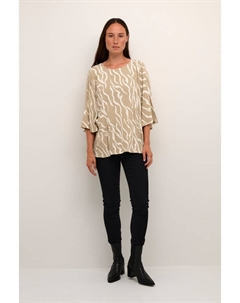 Блузка, цвет chinchilla/white zebra print Kaffe