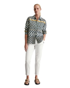 Блузка, цвет multi/white cotton Marc o'polo