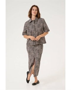 Юбка длиной до колена, цвет classic leopard print Kaffe