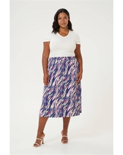 Юбка длиной до колена, цвет abstract multi color print Kaffe curve