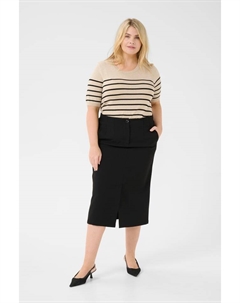 Юбка длиной до колена, глубокий черный Kaffe curve