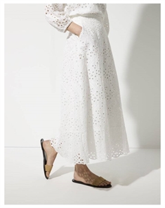 Юбка длиной до колена, белый More&more