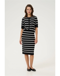 Юбка длиной до колена, цвет black/chalk stripe Kaffe