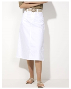 Юбка длиной до колена, белый More&more