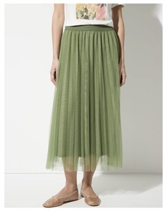 Юбка длиной до колена, зеленый More&more