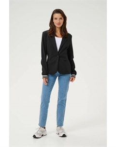 Блейзер, цвет black/silver lurex stripe Kaffe