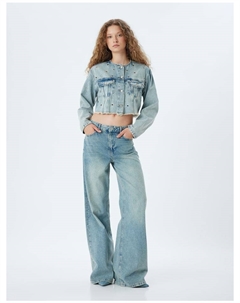 Джинсовая куртка, зеленый Koton