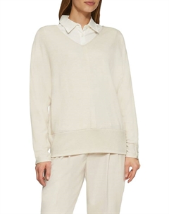 Лонгслив, кремовый Comma,