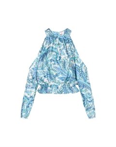 Блузка, цвет blue multicolor Izia