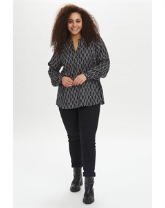 Блузка, цвет black/sand chain print Kaffe curve