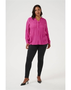Блузка, цвет fuchsia/pink stripe Kaffe curve