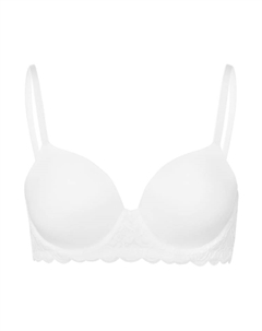 Бюстгальтер без косточек, белый Hanro