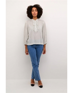 Блузка, цвет turtledove/black stripe Kaffe