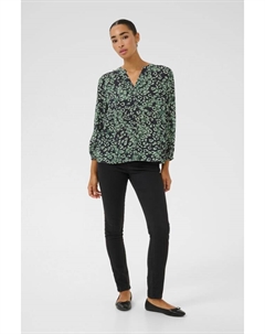 Блузка, цвет green leopard Kaffe