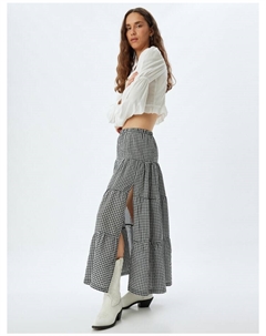 Длинные юбка, цвет schwarz karomuster Koton