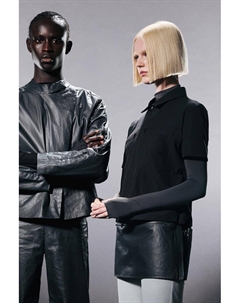 Техническая рубашка с короткими рукавами Joanna parv, черный Pull & bear