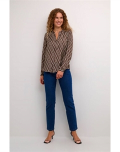 Блузка, цвет chestnut/chalk chain print Kaffe