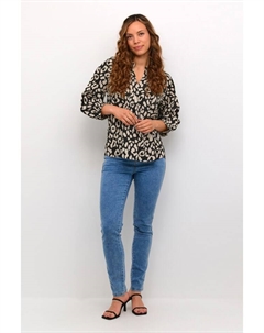 Блузка, цвет black/feather gray animal Kaffe