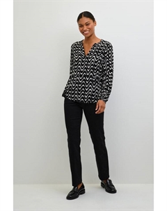 Блузка, цвет black/chalk graphic print Kaffe
