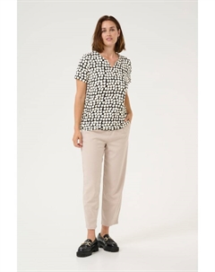 Блузка, цвет black_sand graphic dot Kaffe