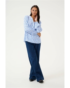 Блузка, цвет blue/chalk graphic print Kaffe
