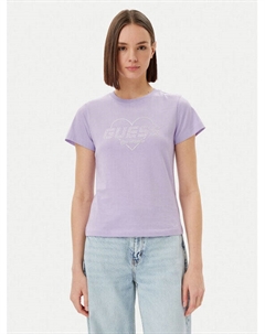 Футболка обычного кроя V5GI10 K9RM1, фиолетовый Guess