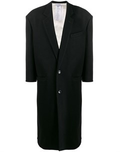 Magliano однобортное пальто с широкими плечами s черный Magliano