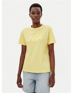 Футболка обычного кроя Damacia_4 50539101, желтый Hugo