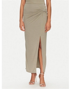 Юбка миди стандартный крой W5GD0E KAQL2, хаки Guess