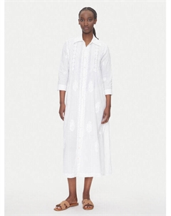 Летнее платье свободного покроя BC196, белый Selmark