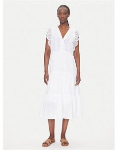 Летнее платье стандартный крой Sara 15350748, белый Jdy