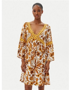 Летнее платье свободного покроя BM298, желтый Selmark