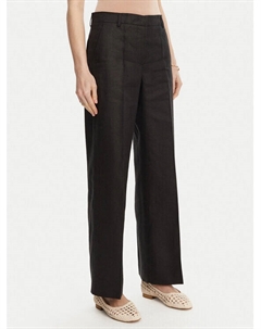 Брюки прямого кроя Malizia 2515131052, черный Weekend max mara