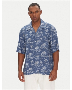 Свободная рубашка Island Print 3250071, синий Gant