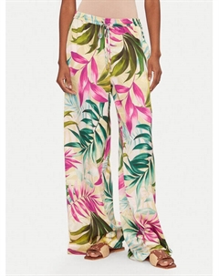 Широкие брюки палаццо W5GB11 WH9C2, мультиколор Guess