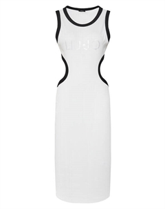 Летнее платье стандартный крой VA5043 J4822, белый Liu jo