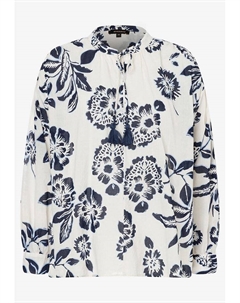 Блузка, белый/темно-синий More&more