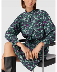 Платье длиной до колена с узором по всей поверхности, темно-зеленый Marc o'polo